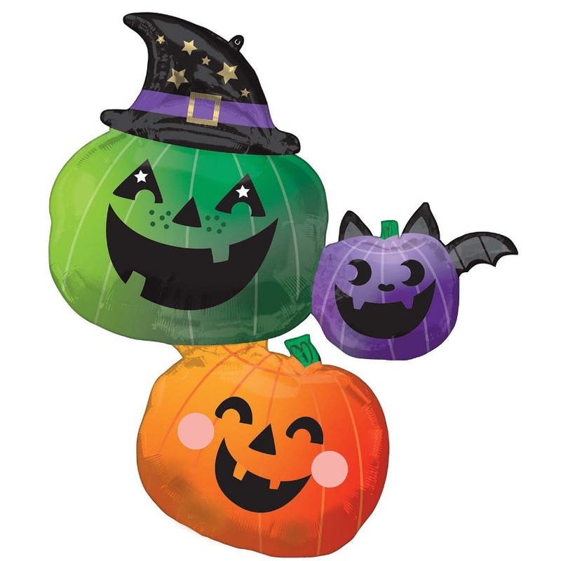 29" Fun and Spooky Pumpkin Stacker Foil Balloons