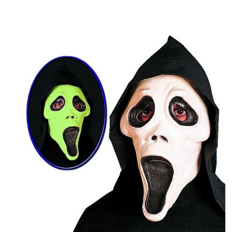Glow In The Dark Scream Ghost Mask