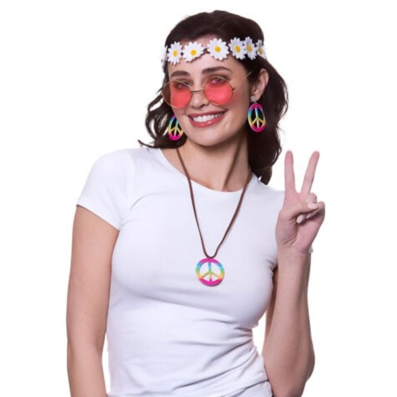 Hippie Set - Glasses, Earring & Necklace