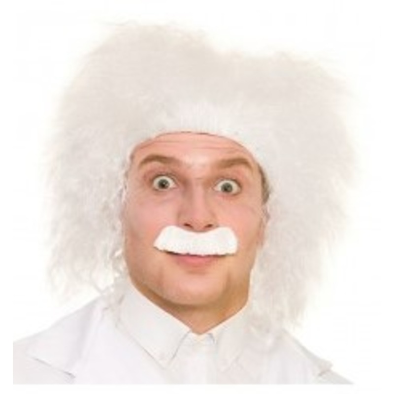Mad Scientist Wig and Moustache