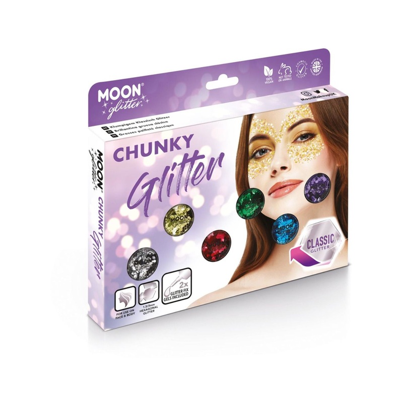 Moon Glitter Classic Chunky Glitter Assorted Set