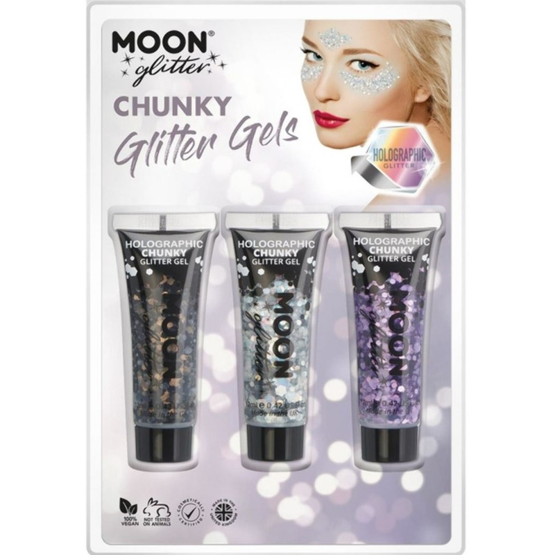 Moon Glitter Holographic Chunky Glitter Gel Set