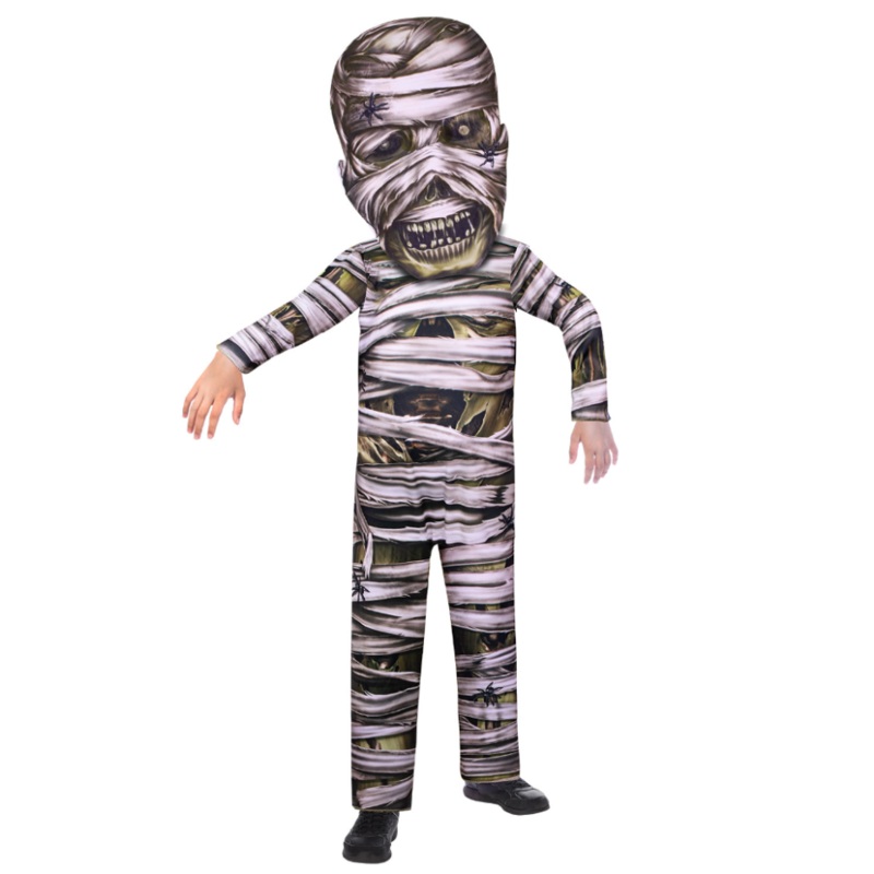 Zombie Mummy Big Head Costume - Tween