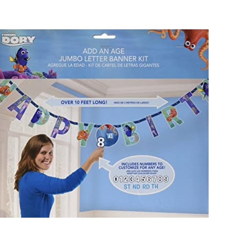 Finding Dory Birthday Banner