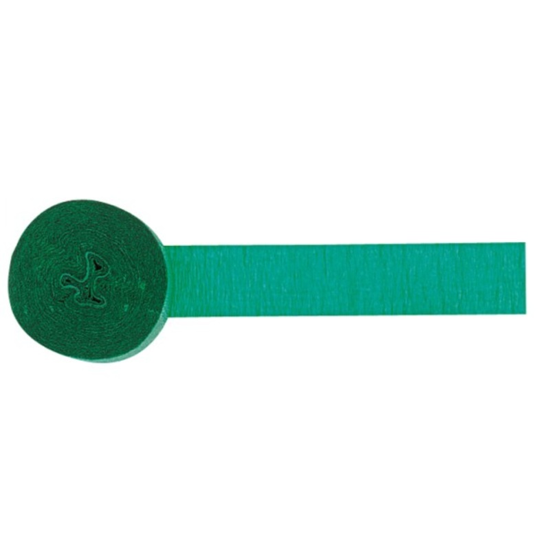 Green Crepe Streamers- 24 Meters