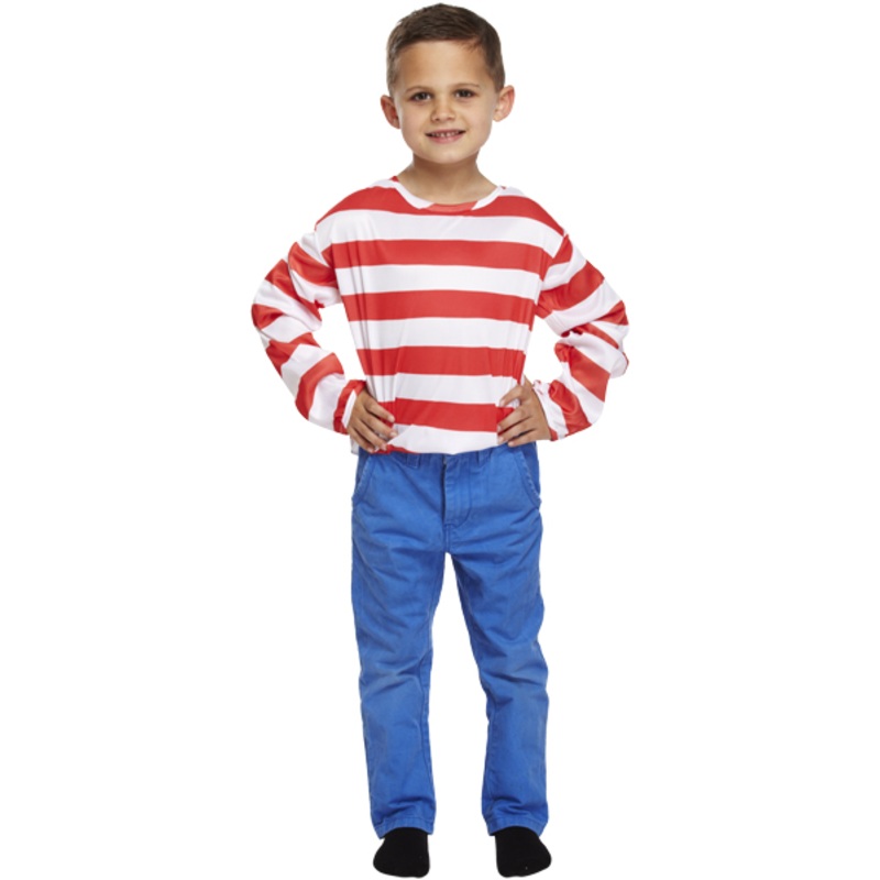Red and White Striped Jumper - Tween