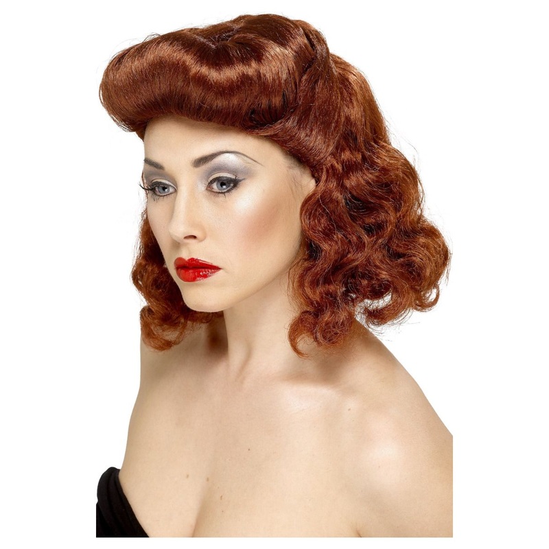 Pin Up Girl Wig - Auburn