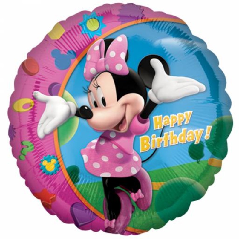 Minnie Mouse Happy Birthday Foil Balloon - 17"