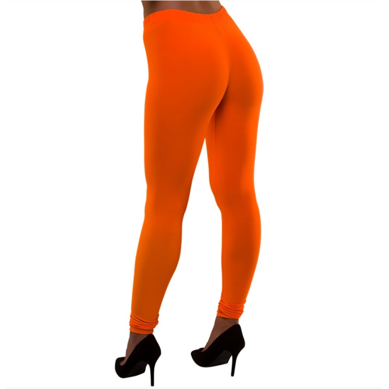 80's Neon Leggings - Orange