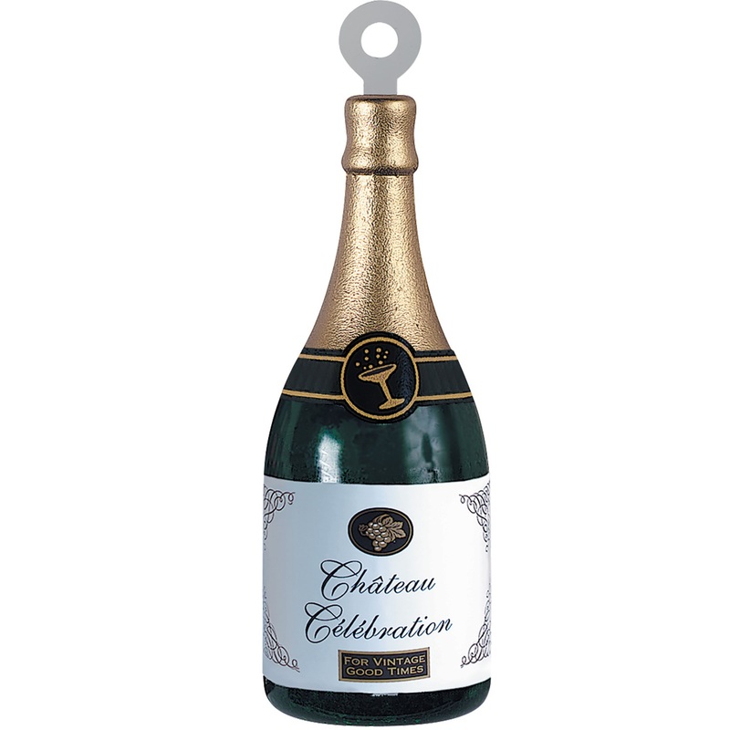 Champagne Bottle Foil Balloon Weights