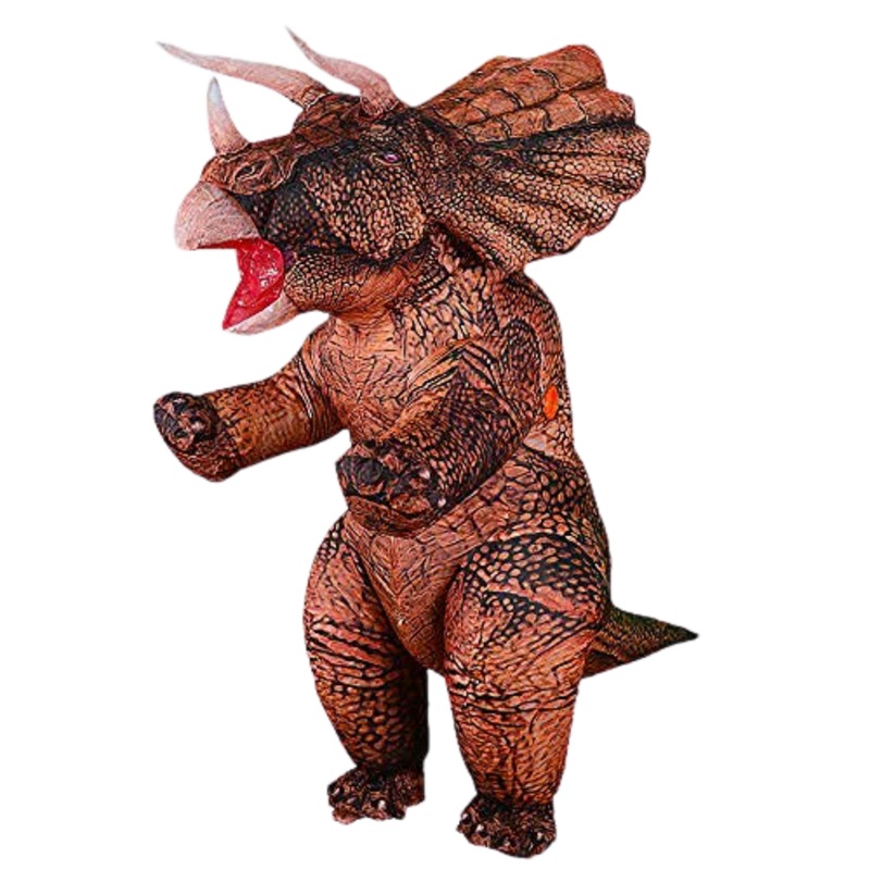 Inflatable Jurassic Triceratops Costume
