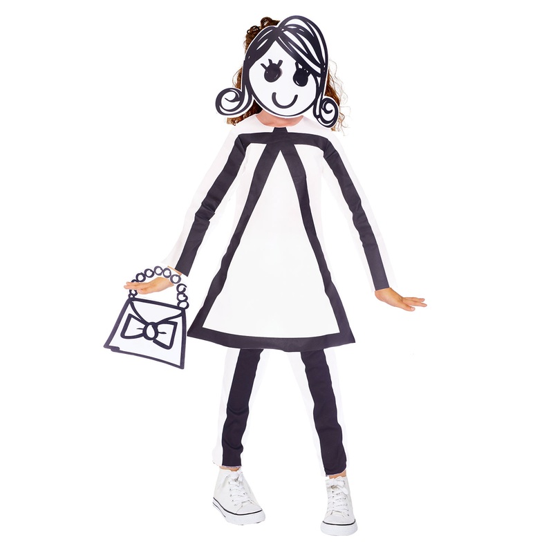 Stick Girl Costume - Kids