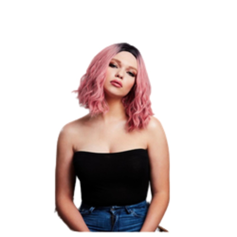 Deluxe Cara Wig - Ash Pink