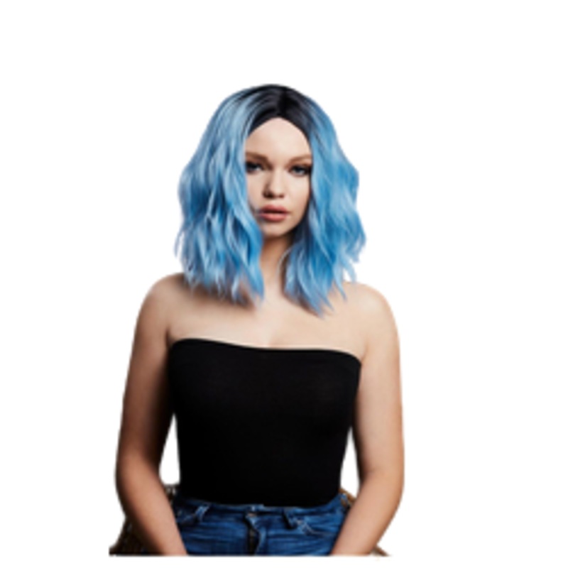 Deluxe Cara Wig - Baby Blue