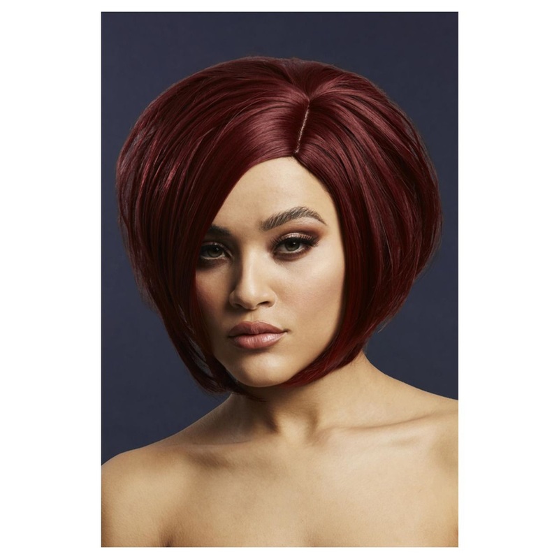 Deluxe Savanna Wig - Deep Red