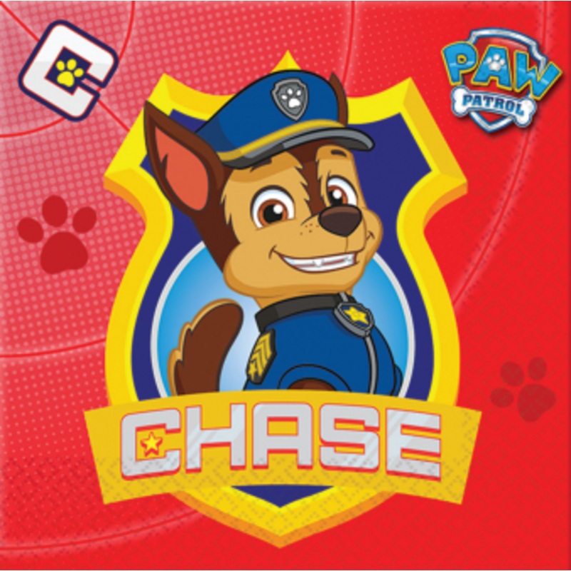 Paw Patrol Luncheon Napkins 33cm - 16 Pack