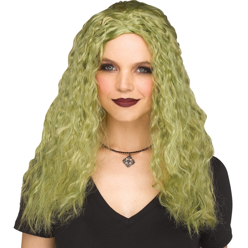 Crimped Sorceress Wig - Green