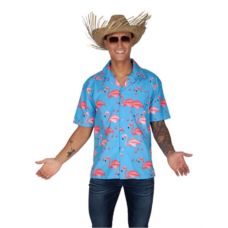 Hawaii Shirt - Pink Flamingo