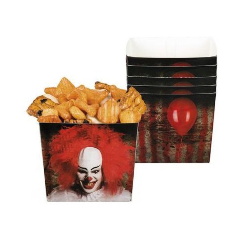 Horror Clown Paper Trays - 6 Pack