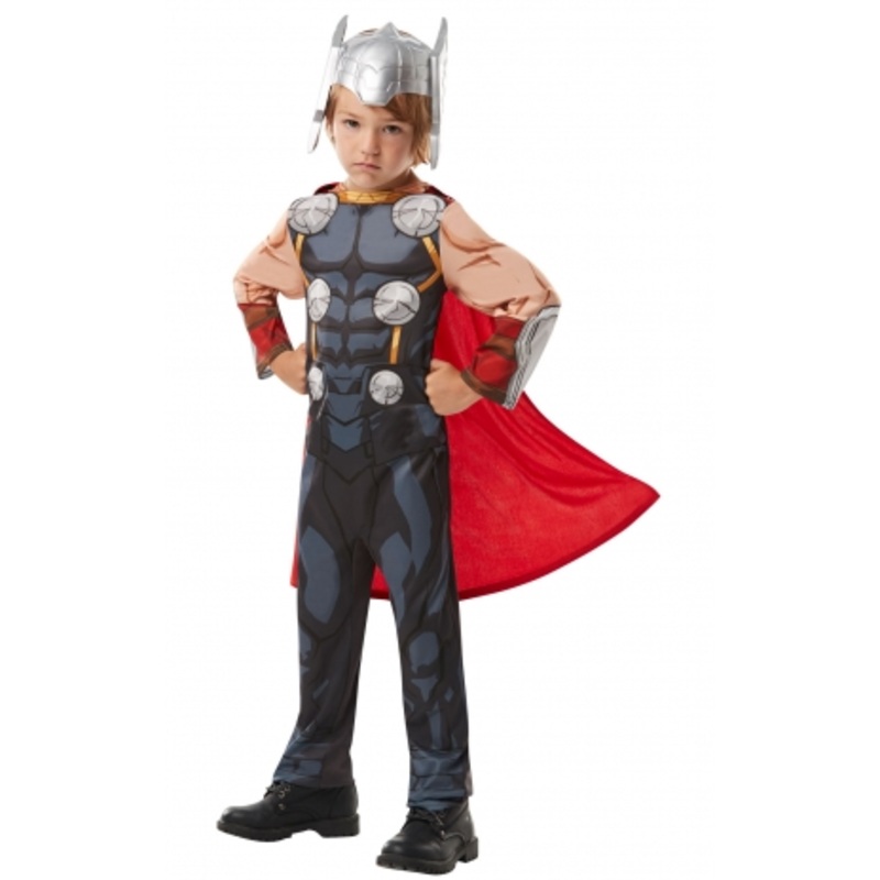 Thor Costume With Helmet - Kids