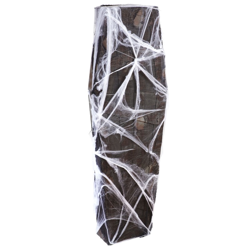 1.6M Coffin With Gauze And Spiderweb