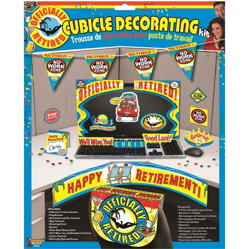 Happy Retirement Cubicle Decorating Kit