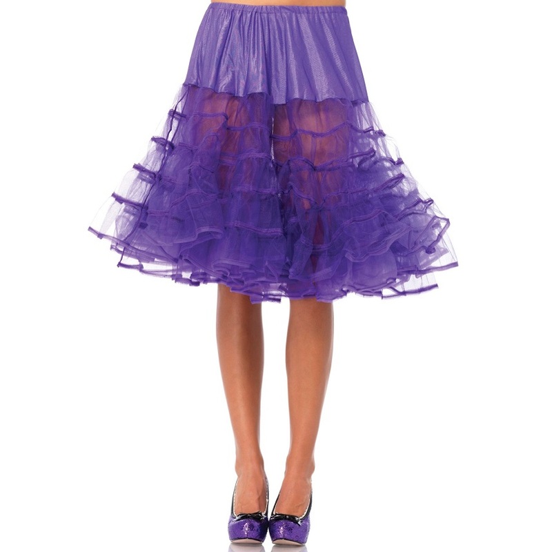 Knee Length Petticoat - Purple