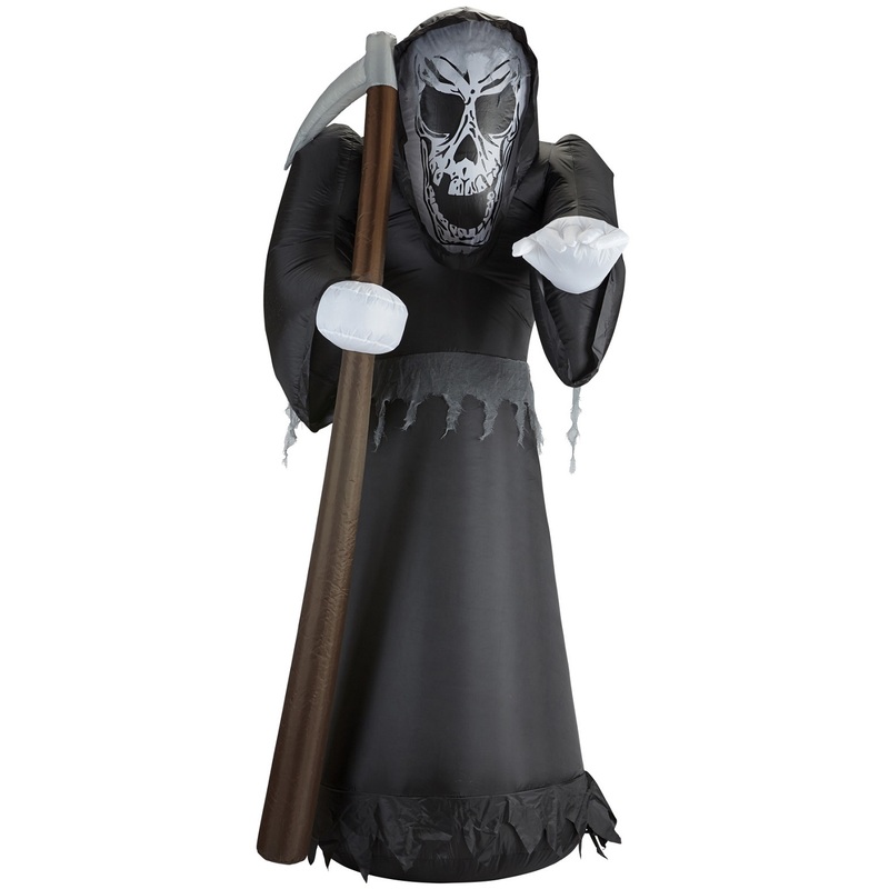 Light-Up Airblown Inflatable Grim Reaper (2.4 metres)