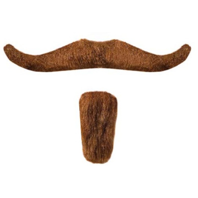 Moustache & Goatee - Brown