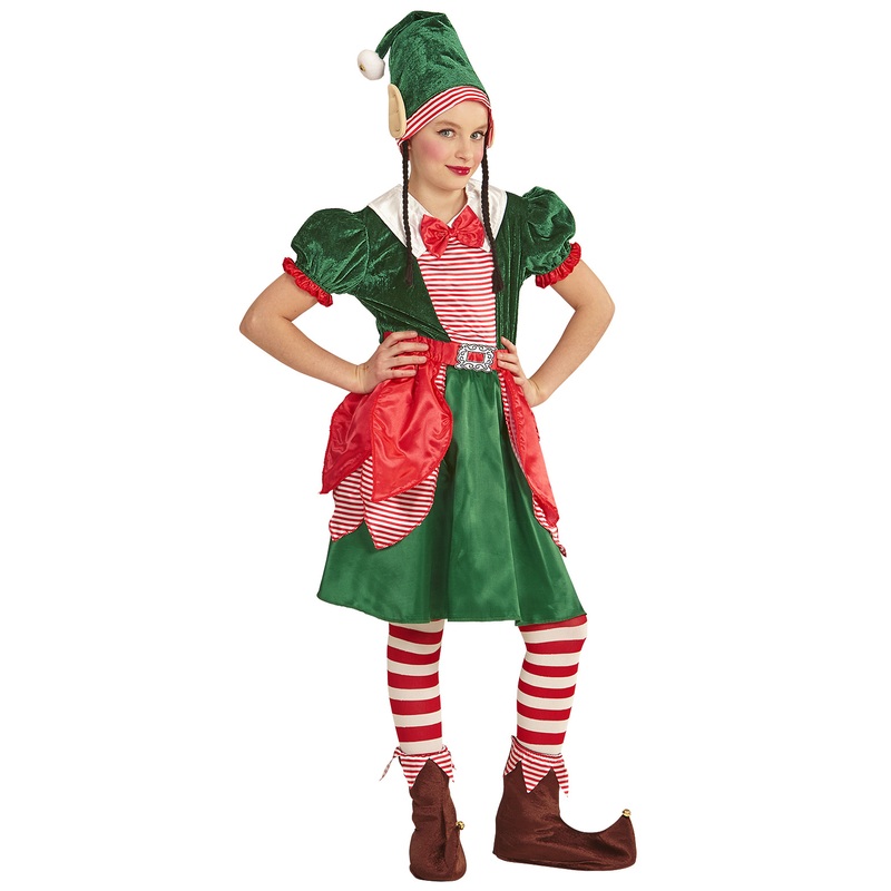 Santa's Little Helper Elf Costume - Tween