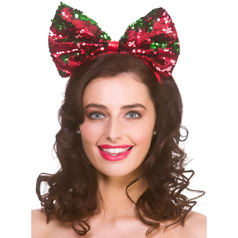Xmas Flip Sequin Bow