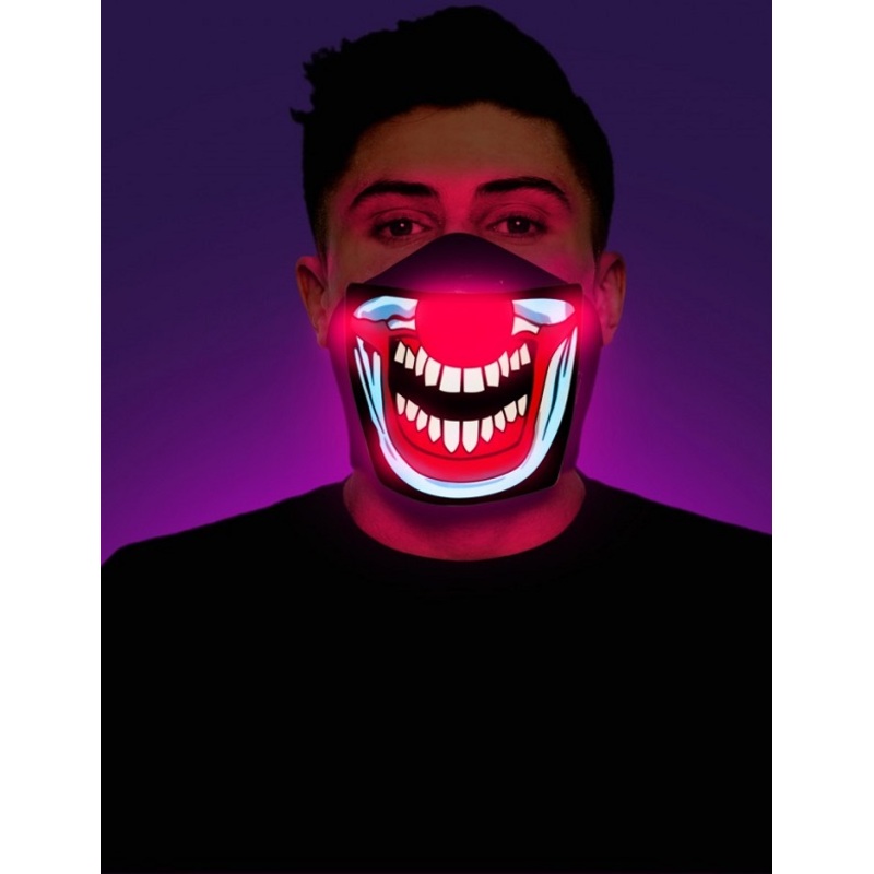 Clown Screaming Demon Half Face Mask