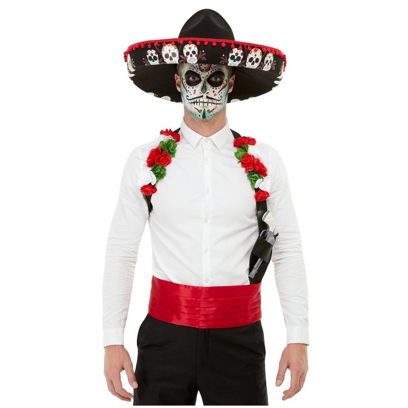 Day of Dead Hat, Holster and Cummerband