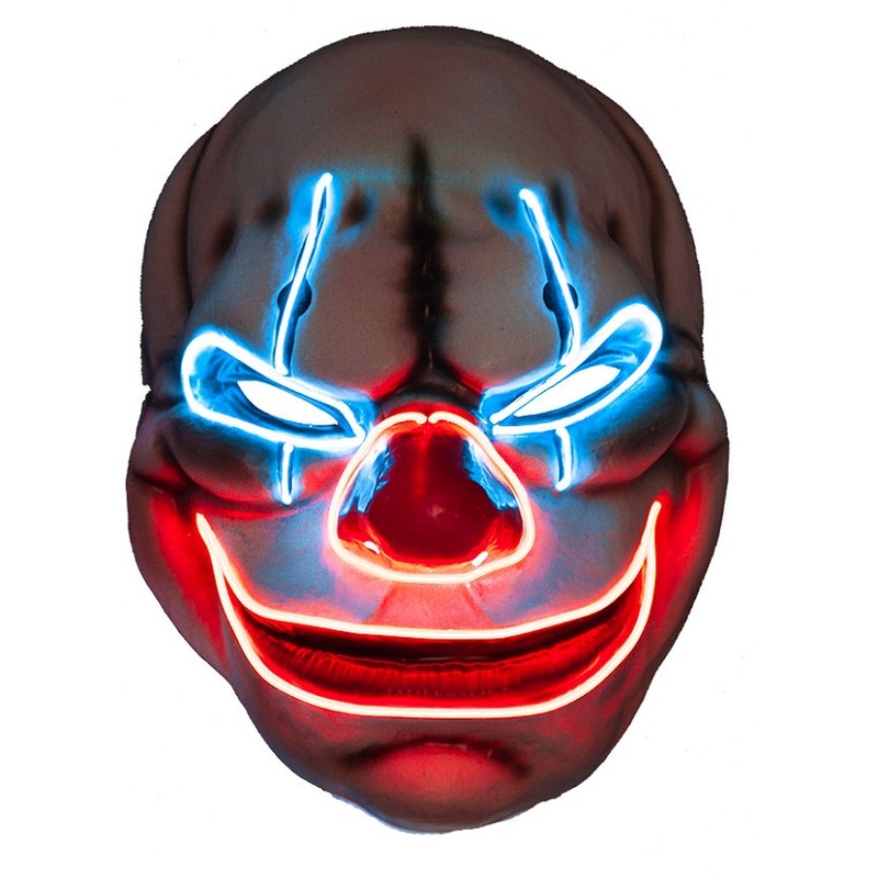 EL Big Mouth Creepy Clown Mask