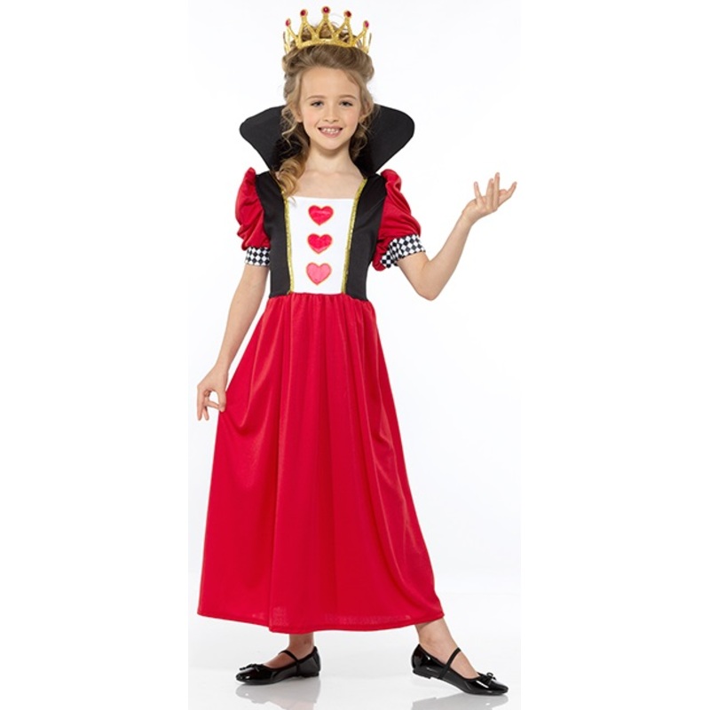 Fairytale Queen Of Hearts Costume - Kids