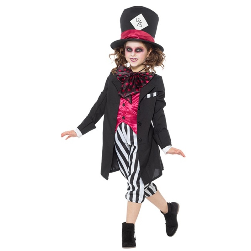 Girl Black Hatter Costume