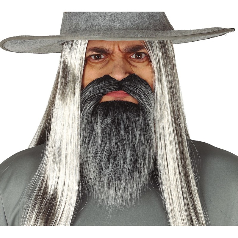 Grey Beard And Moustache