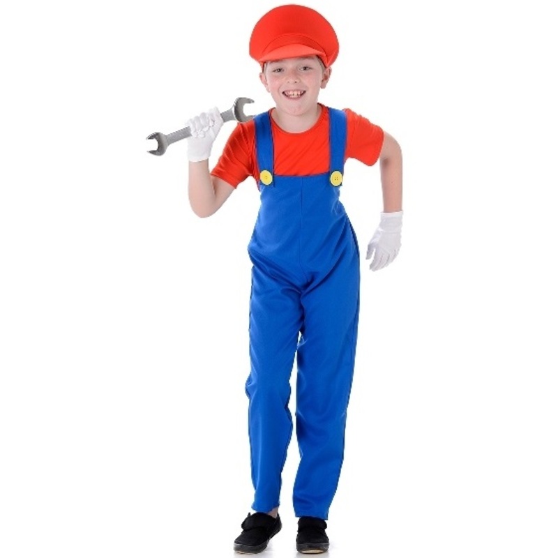 Kids Plumber Red Costume