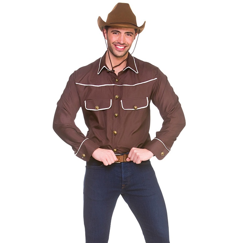 Western Cowboy Shirt - Brown