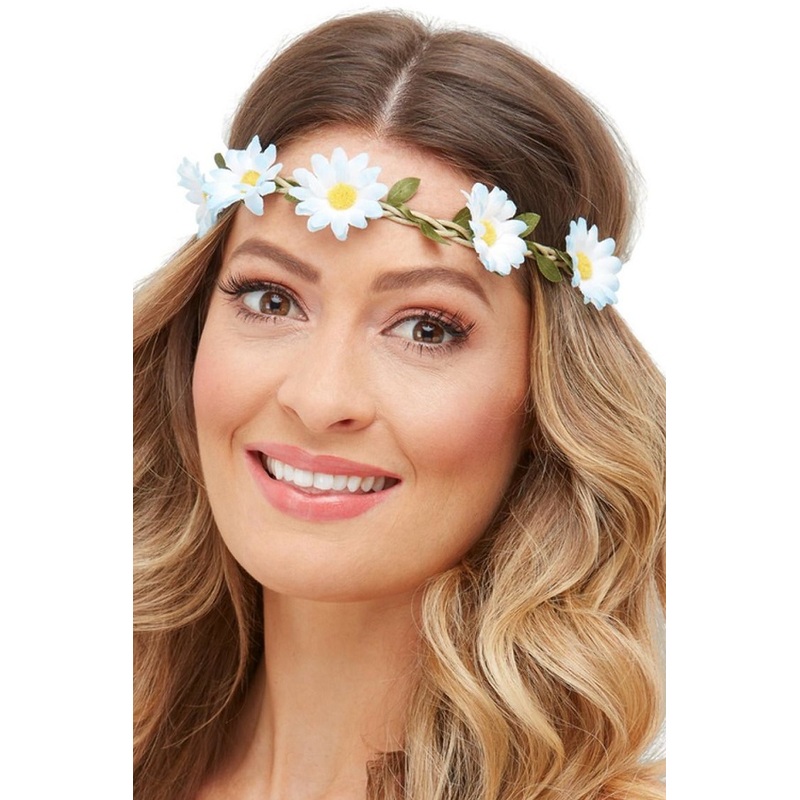 Hawaiian/Hippie Daisy Chain Headband - Pack of 3