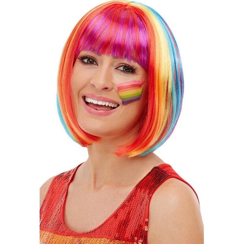 Rainbow Bob Wig