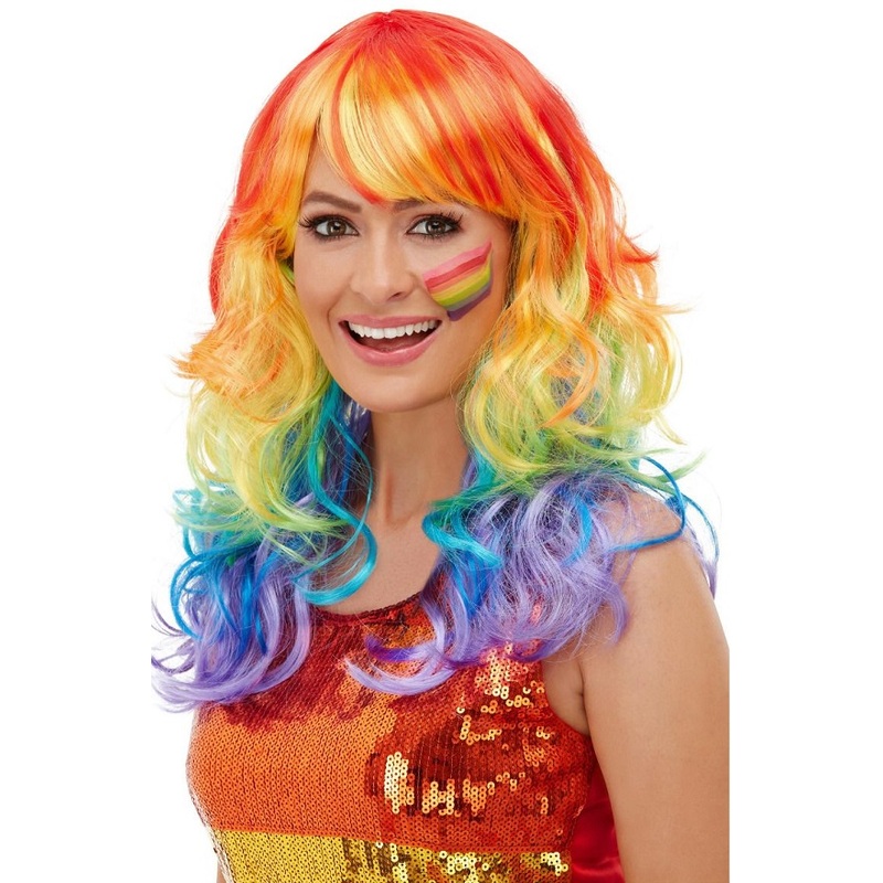 Rainbow Glam Wig