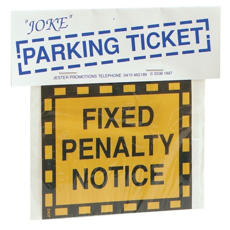 Joke Parking Ticket