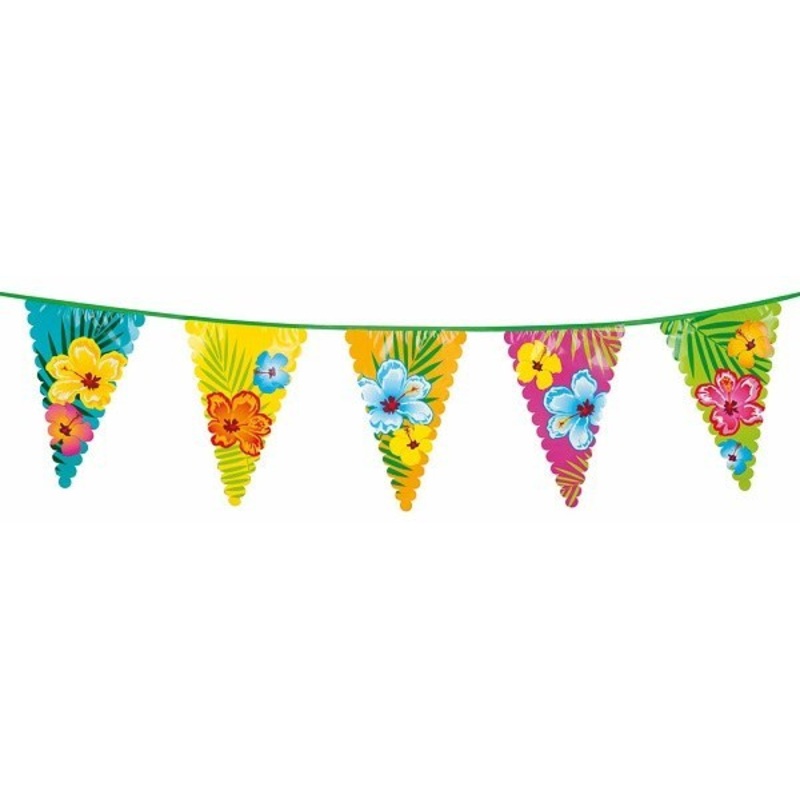 Hibiscus Flag Bunting - 6m