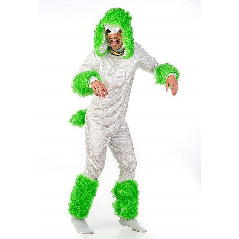 Poodle Costume - Green/White