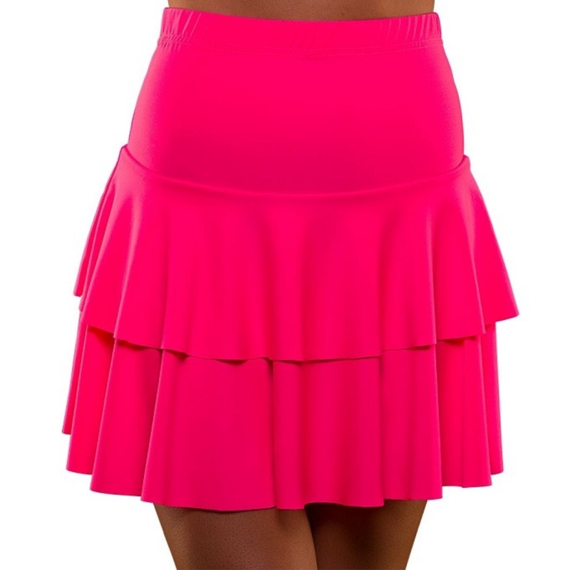 80's Neon Ra Ra Skirt - Pink