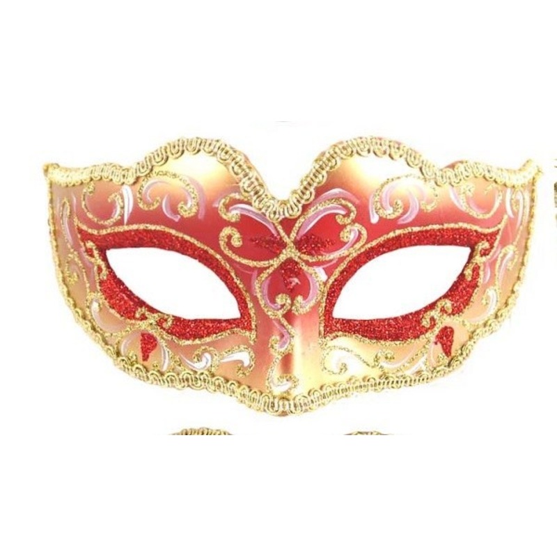 Glitter Eye Mask - Red