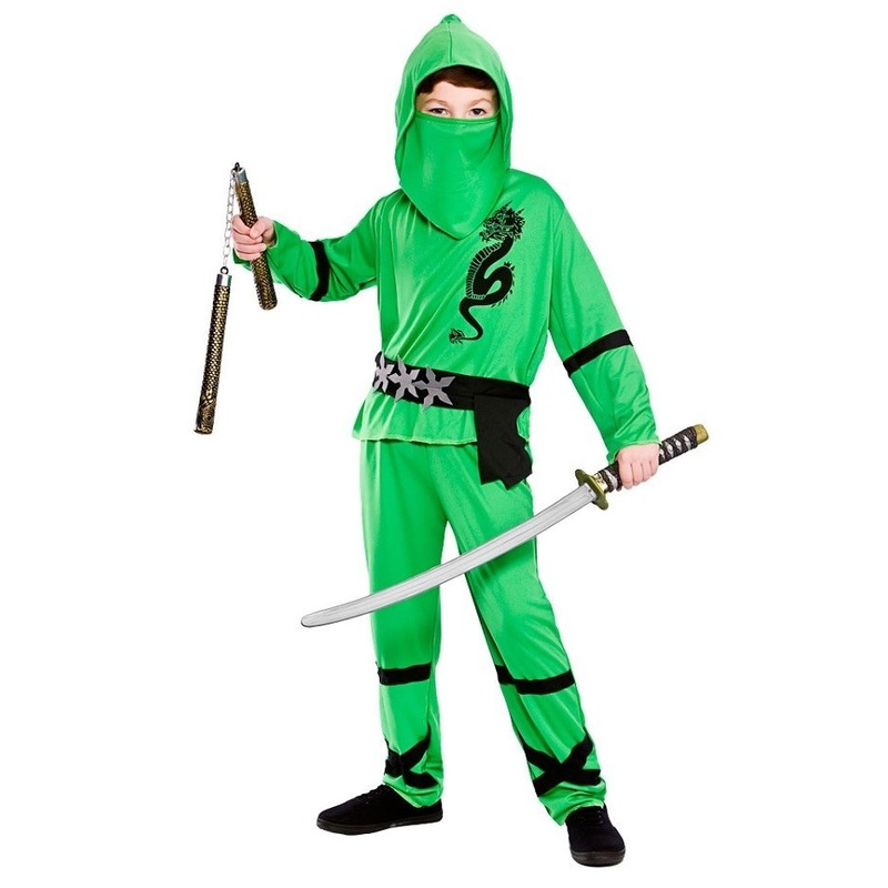 Green Power Ninja Costume - Tween