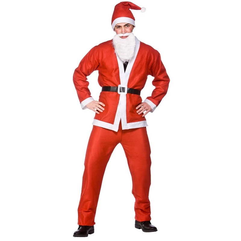 Budget Santa Costume with Beard