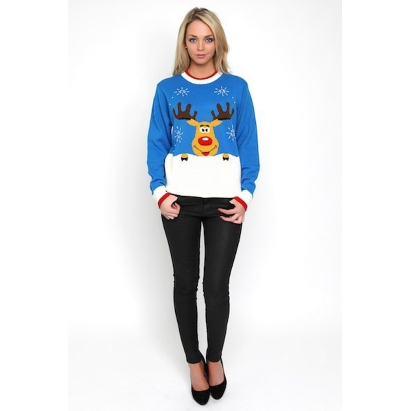 Ladies Reindeer Jumper